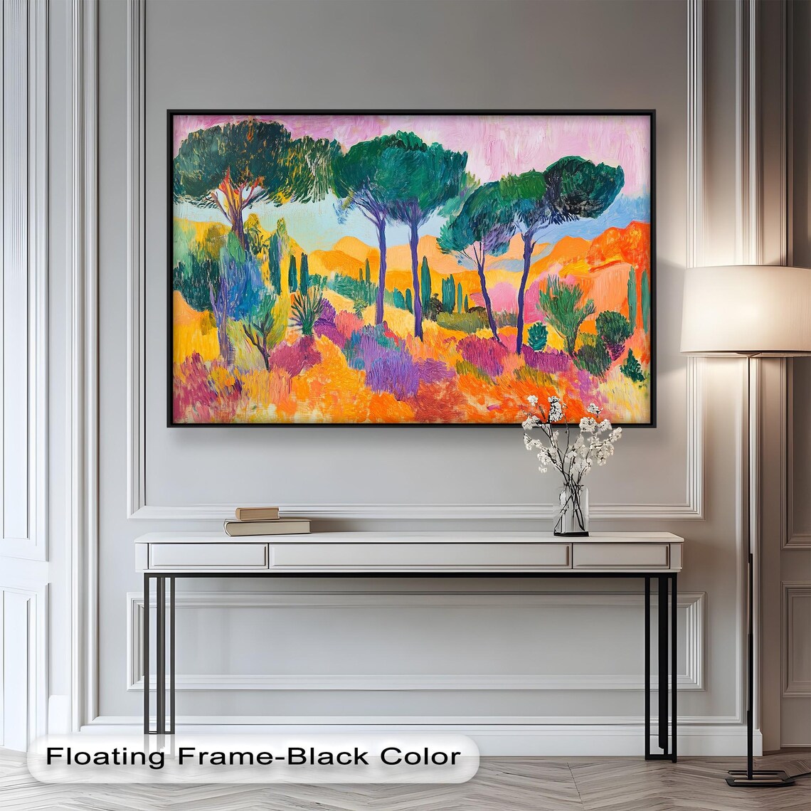 Colorful Forest Landscape, Bold Impressionist Scene - Image 2