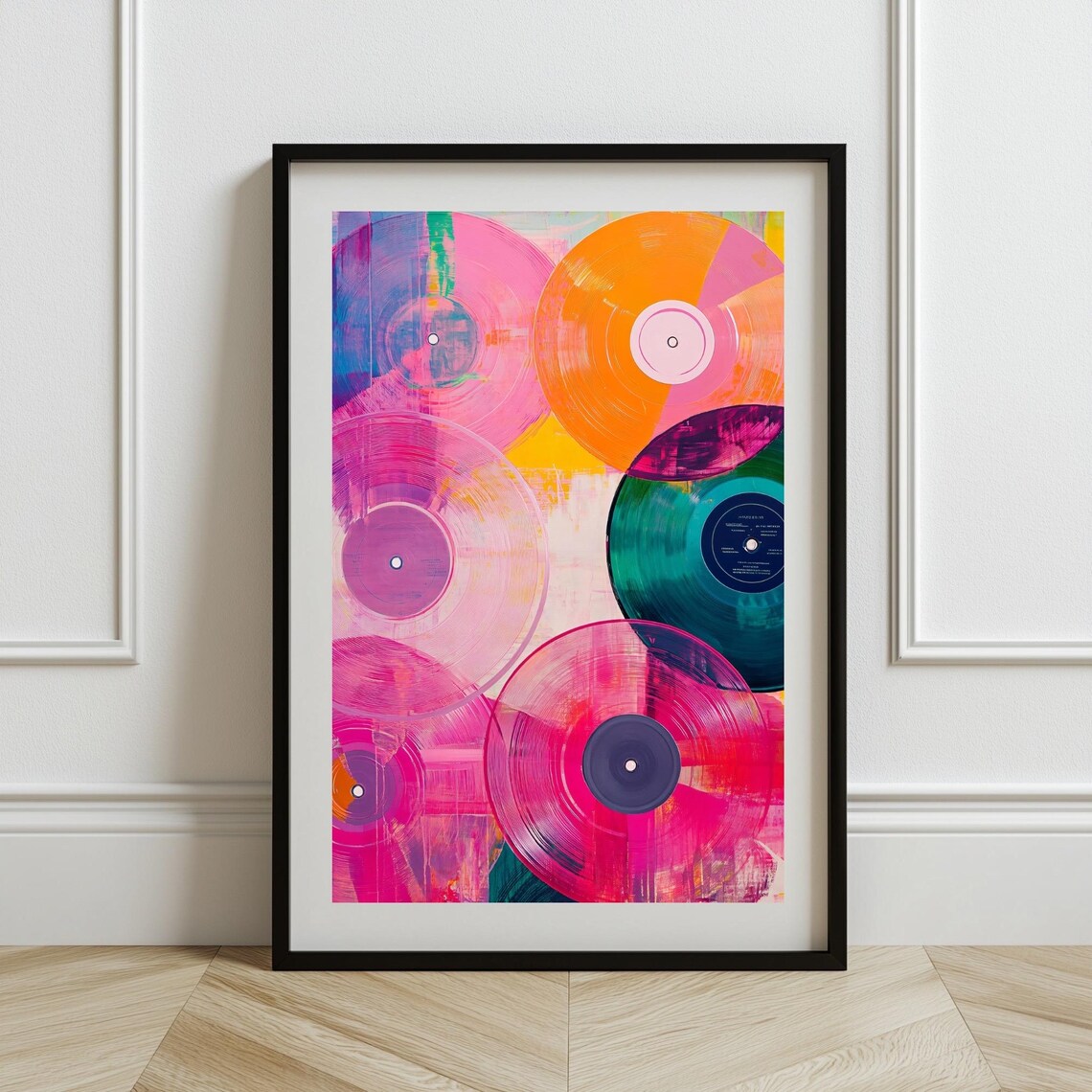 Abstract Record - Retro Pop Music Room Decor - Image 5