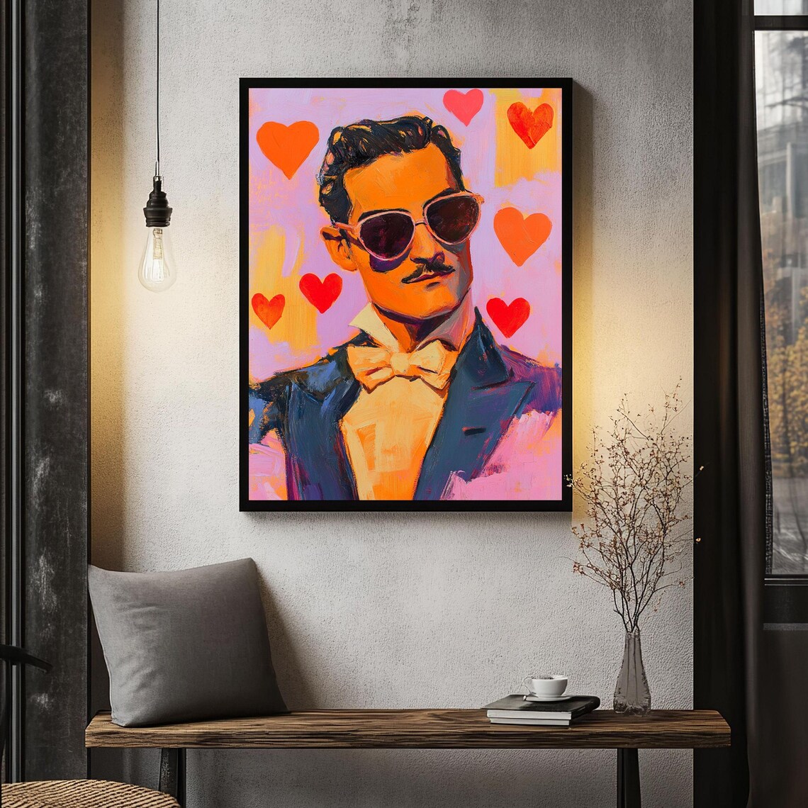 Pop Art Portrait, Retro-Inspired Gentleman Print - Image 5