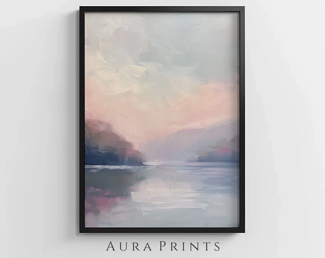 Impressionism Sunrise Spring Landscape Art Print