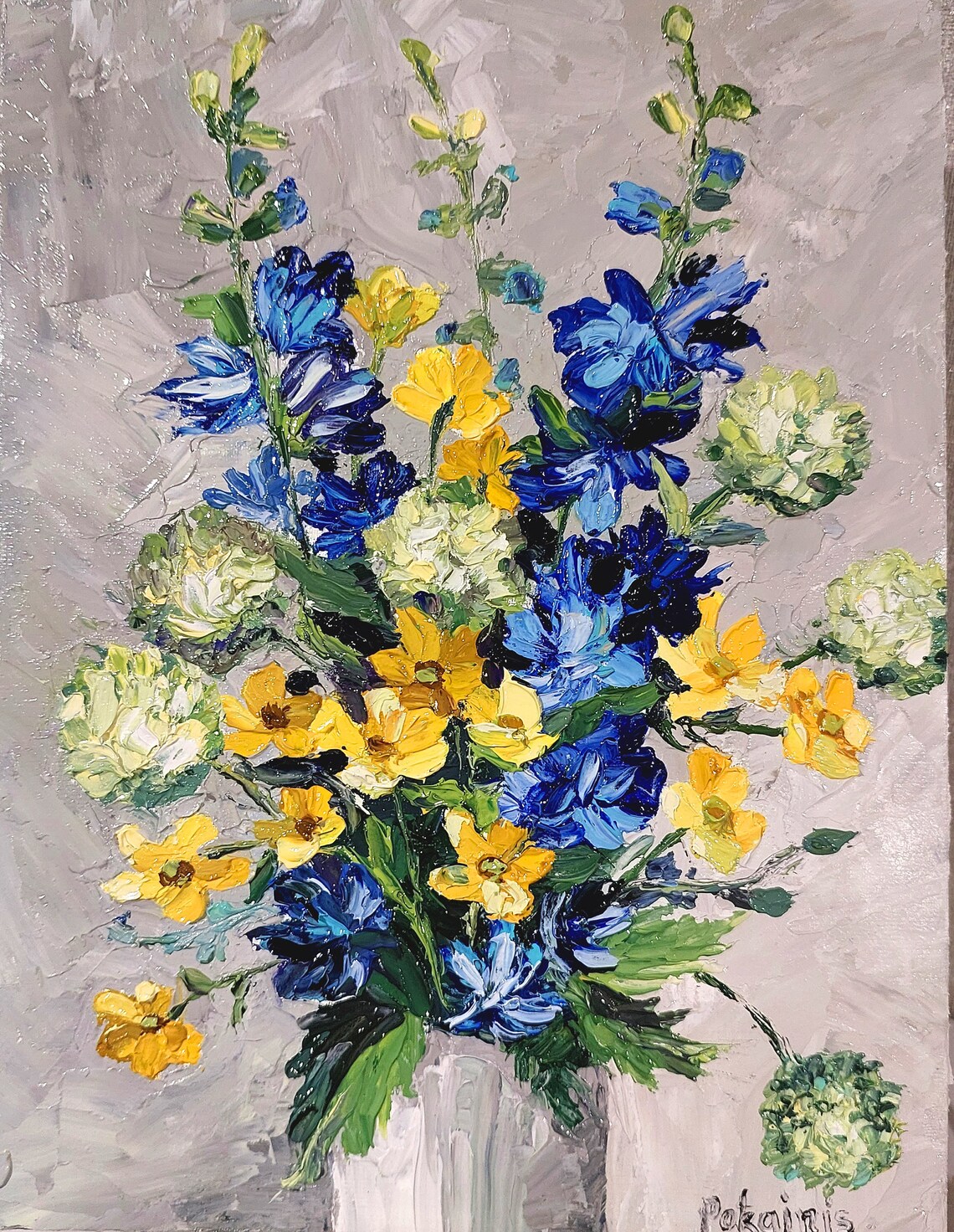 Floral Still Life Art Print, Modern Botanical