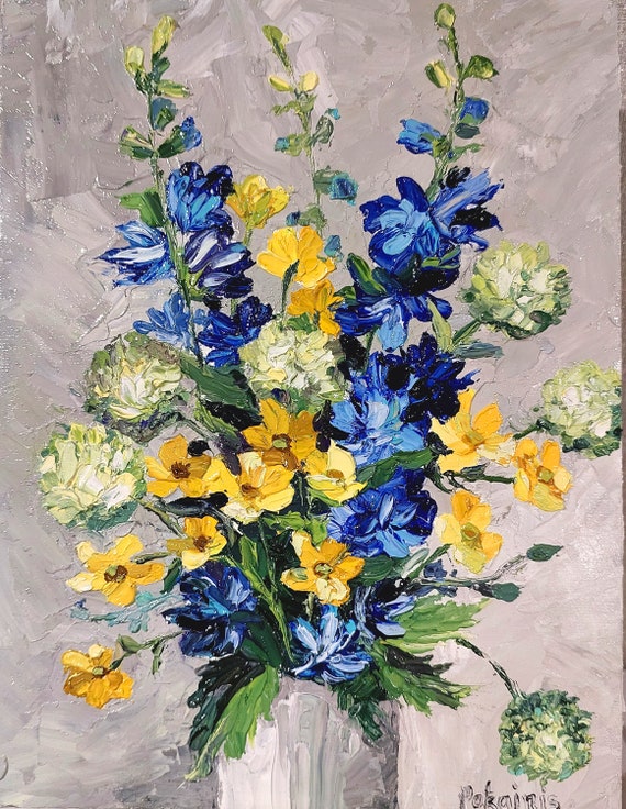 Floral Still Life Art Print, Modern Botanical