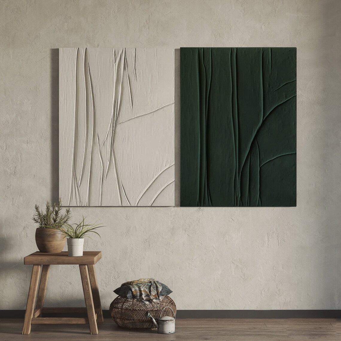Tree of Life Abstract Art Print, Wabi Sabi Decor