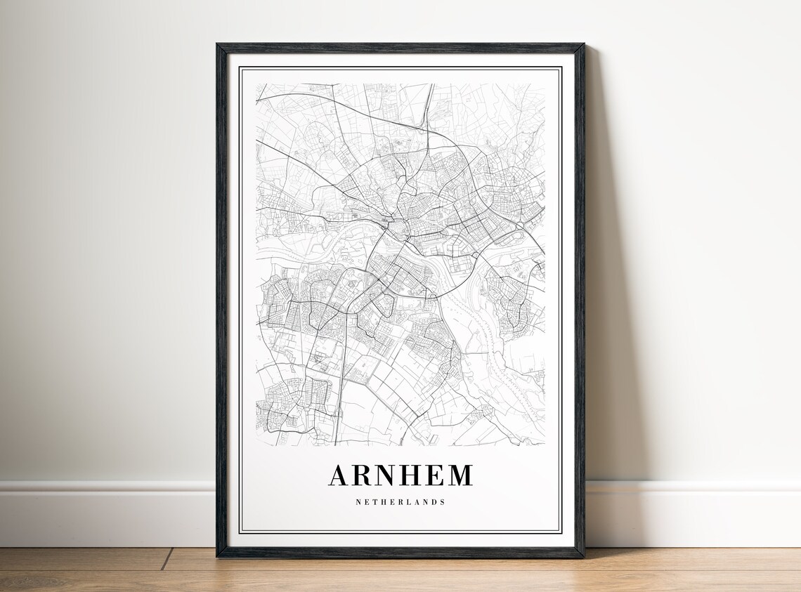 Arnhem Netherlands Minimalist City Street Map Line Art Poster - Image 5