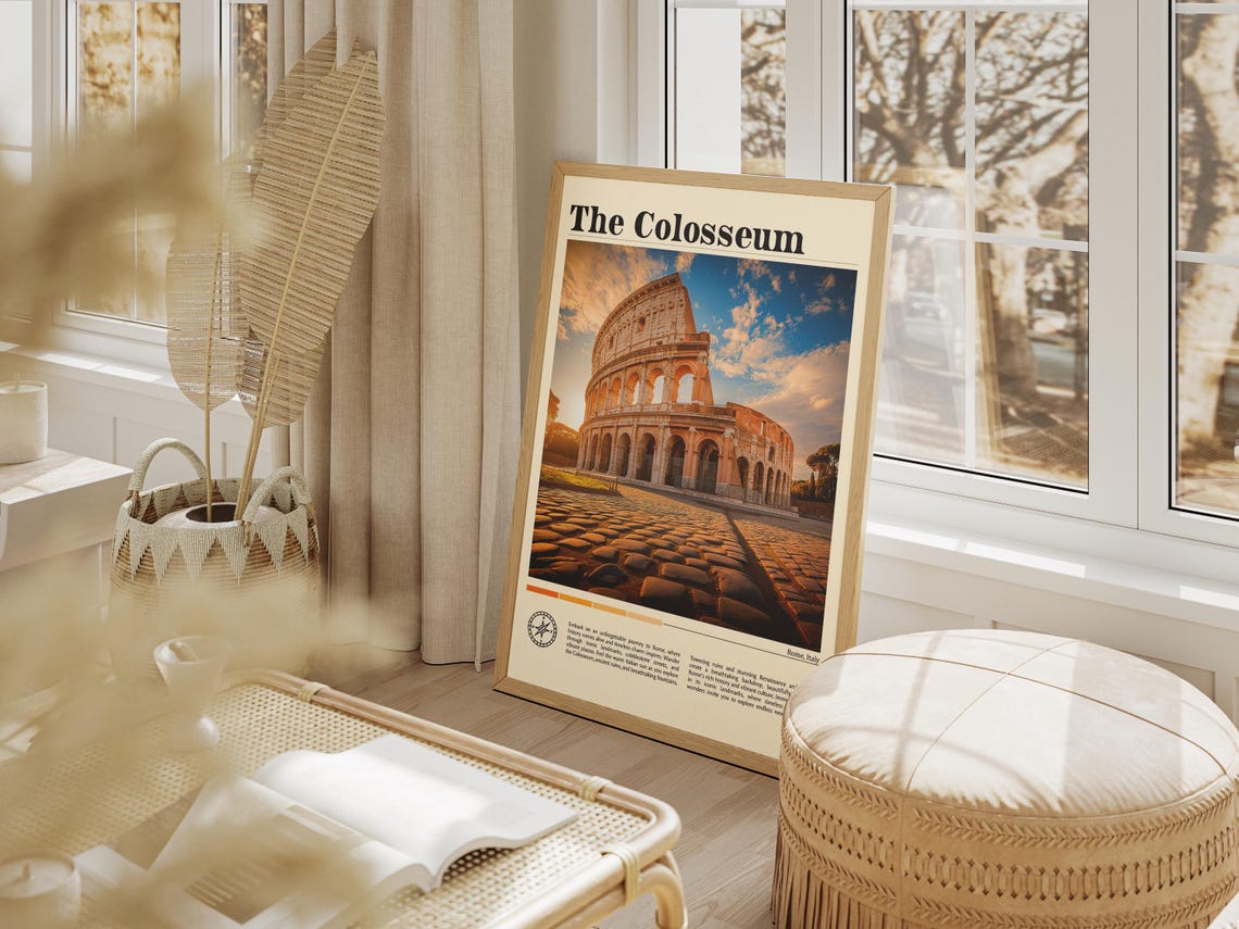 Rome Travel Print Rome Colosseum Print Rome Italy Wall Art Rome Poster Colosseum Photo Rome Italy Poster Print Rome Colosseum Decor - Image 6