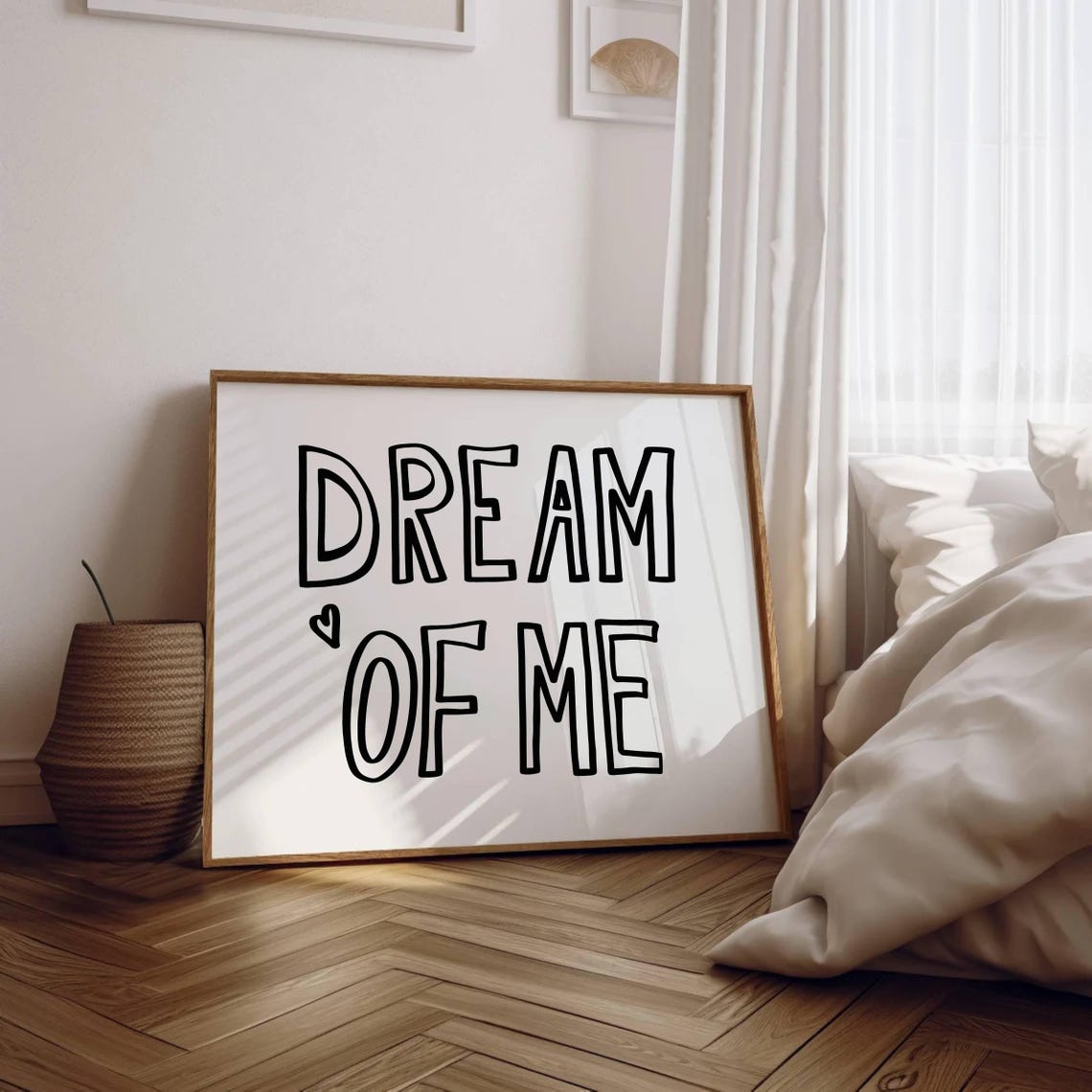 Sweet Dreams Print Above Bed Horizontal Print Dream Of Me Dorm Room Prints Teen Girl Bedroom Prints College Apartment Aesthetic Prints - Image 2