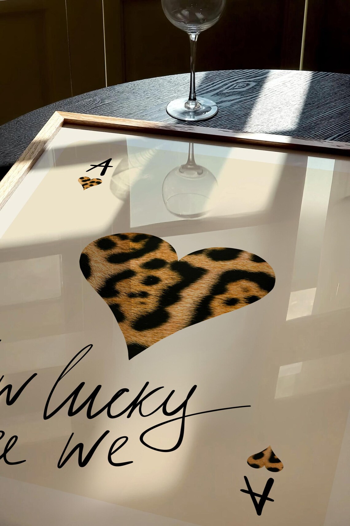 Leopard Playing Card, Retro Bar Cart Art Print - Image 2