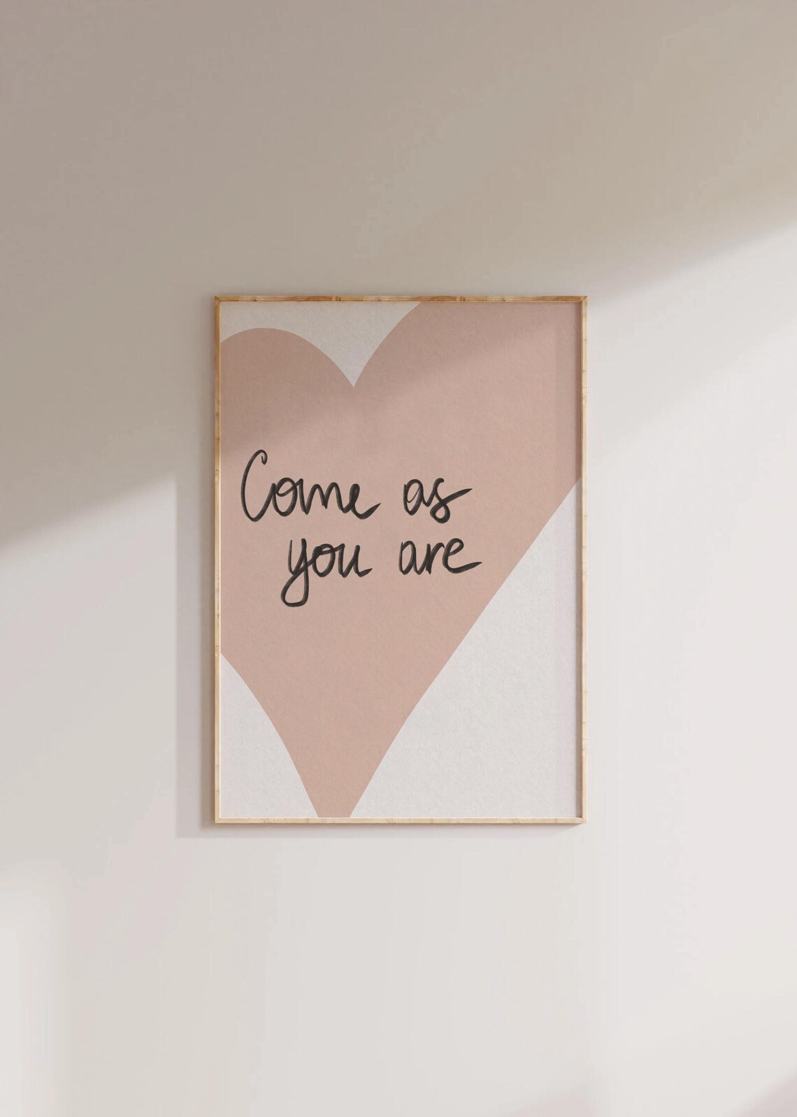 Come As You Are Retro Heart Art Print, Dorm Decor - Image 2