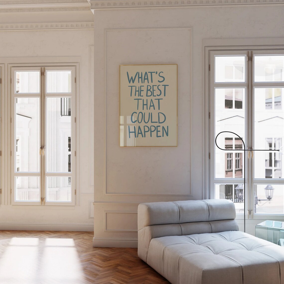 What's The Best That Could Happen Quote Poster, Art Print - Image 3