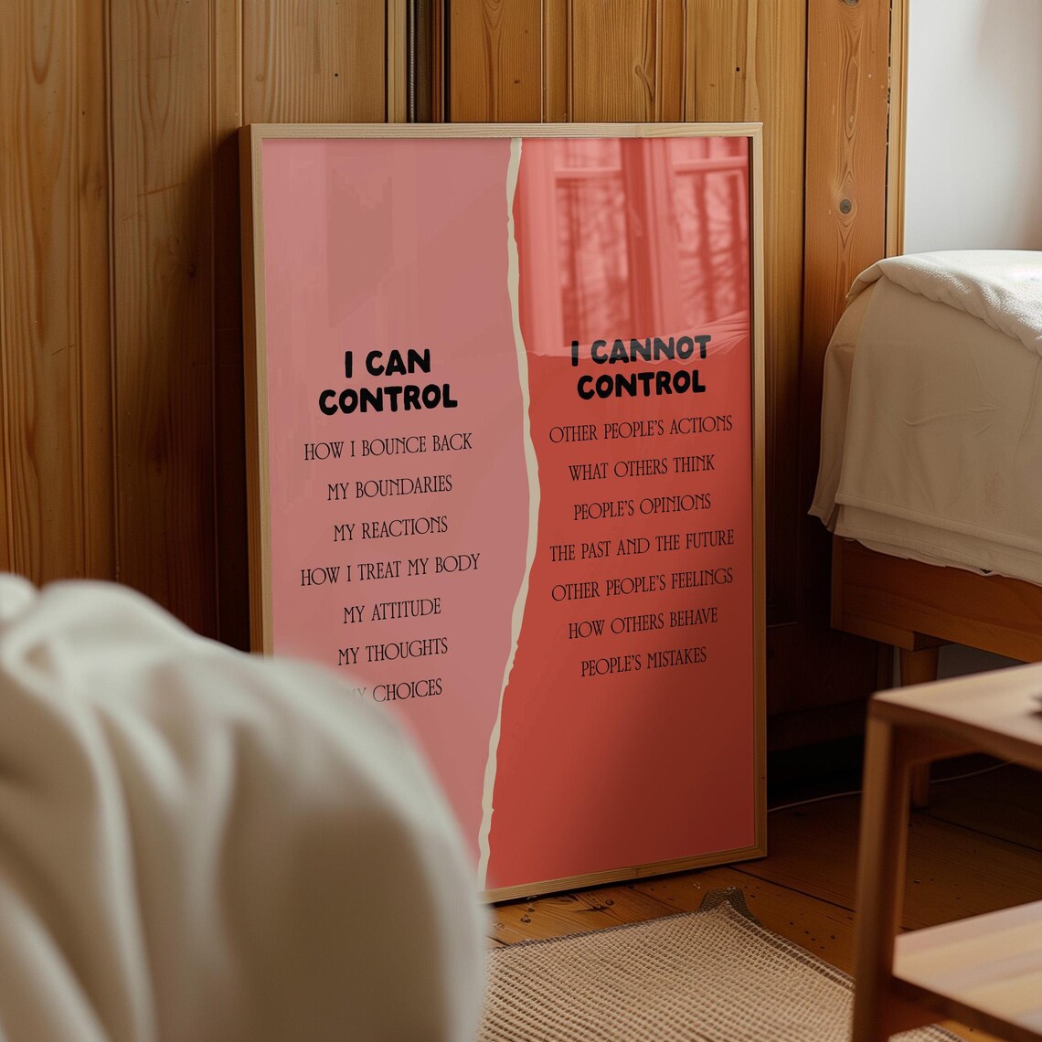 What I Can And Cannot Control, Therapy Office Decor - Image 2