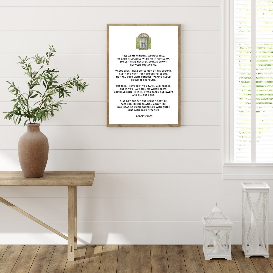 Robert Frost Poem Tree At My Window Wall Art - Image 3