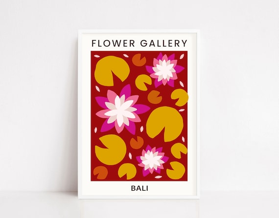 Flower Market Bali Flower Wall Art Flower Print Flower Art Print