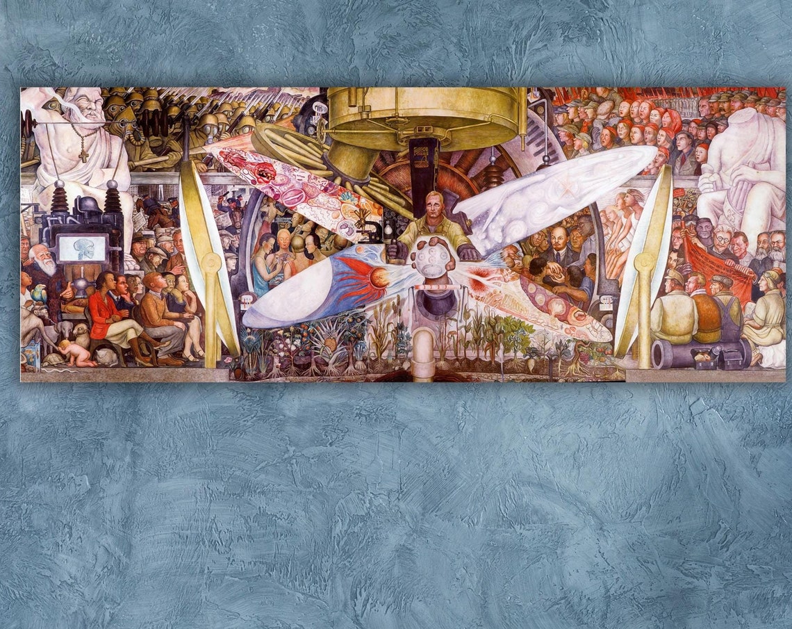 Diego Rivera Man Controller of the Universe Mural Art Poster