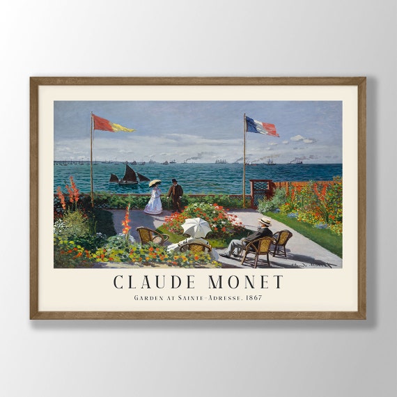 Claude Monet Art Print Paintings Wall Nouveau Prints Exhibition Farmhouse Decor Modern Home