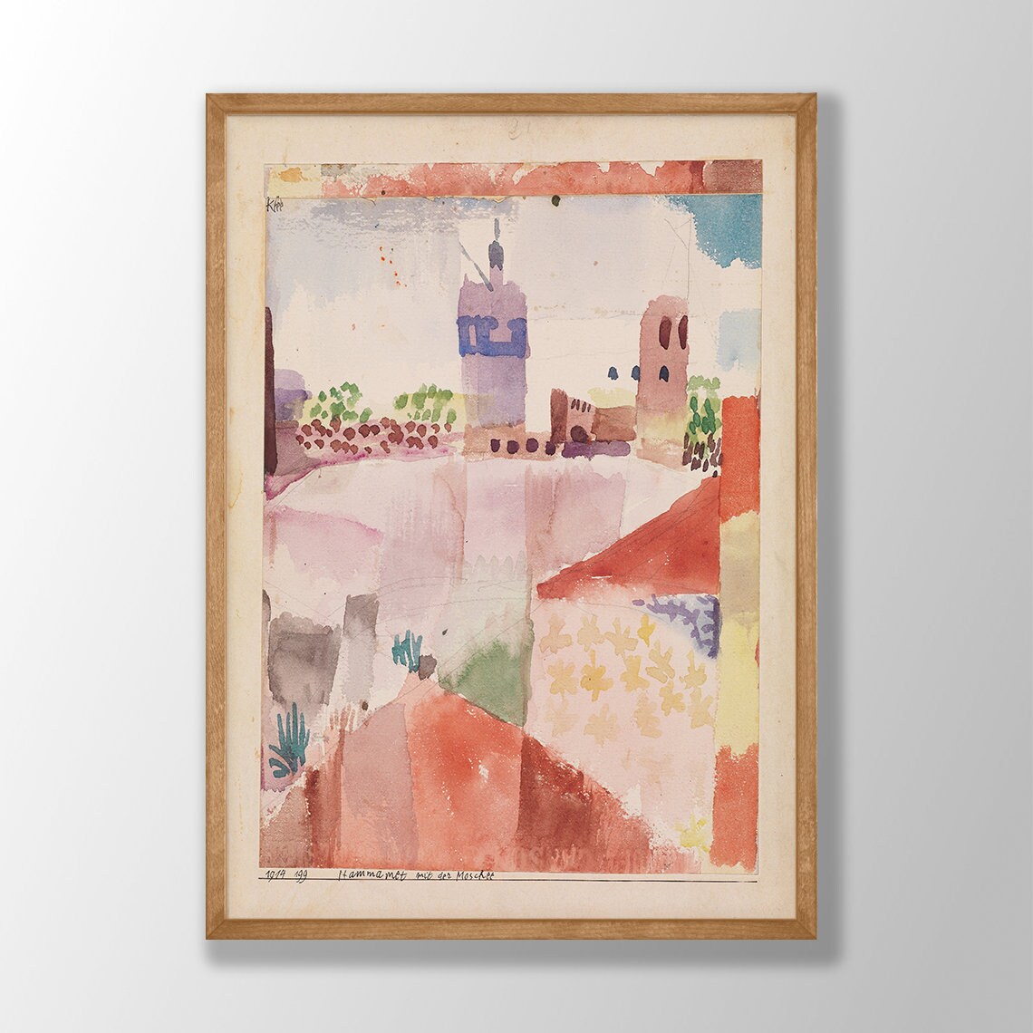 Paul Klee Hammamet With Its Mosque Art Print