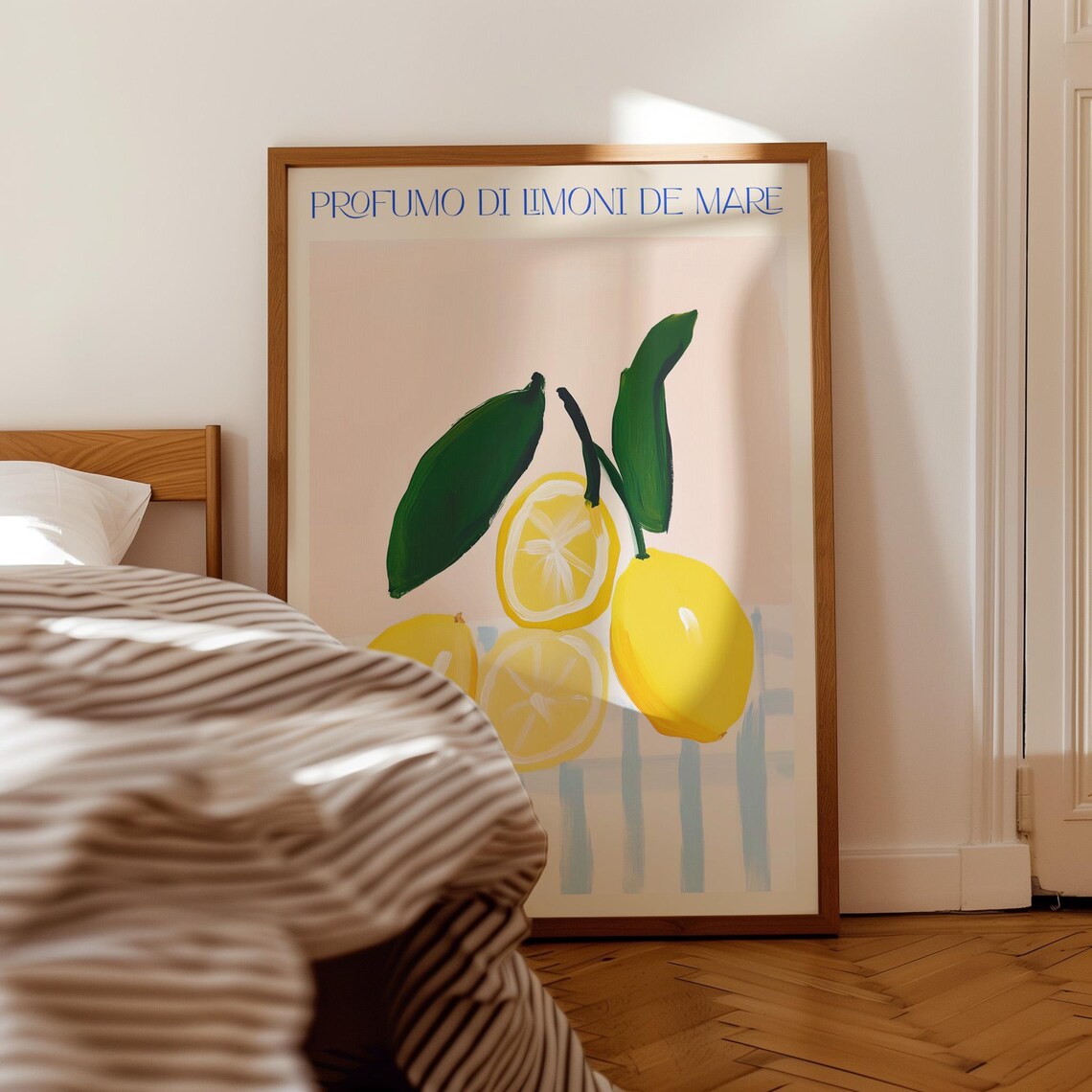 Profumo di Limoni Bold Italian Lemon Minimalist Kitchen Poster - Image 4