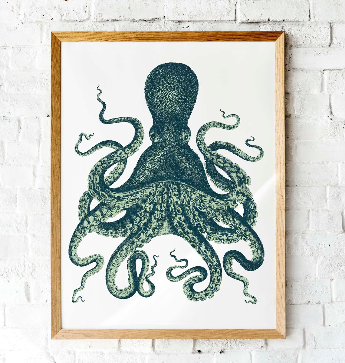 Kraken Octopus Art Print, Ocean Sea Life - Image 3