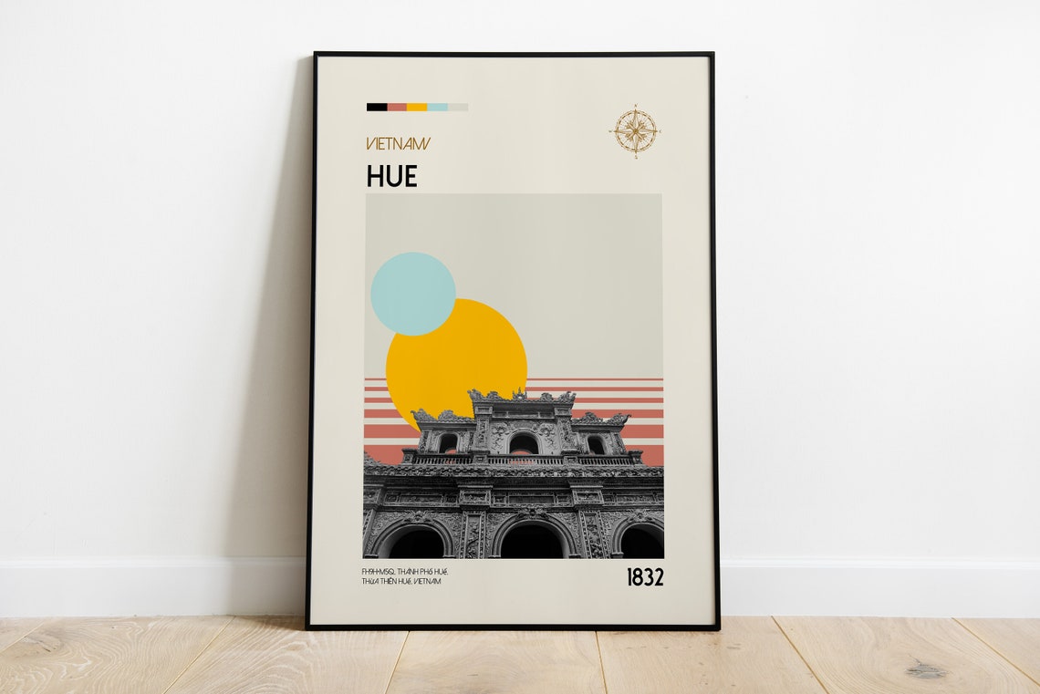 Hue Vietnam Travel Print Vietnam Vintage Photography Vintage Travel Gift Vintage Wall Decor Vietnam Art Print Downloads