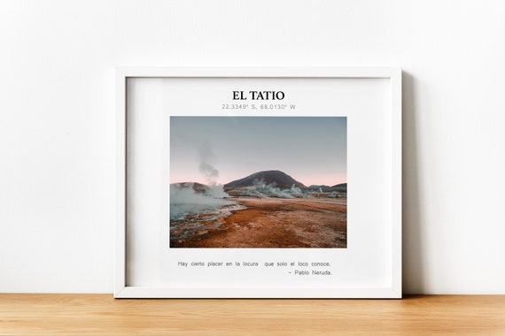 Atacama Travel Print Atacama Chile Photography Chile Travel Gift Atacama Wall Decor Chile Art Print Downloads
