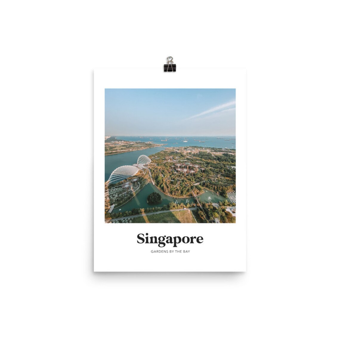 Singapore Gardens by the Bay Aerial Drone Photography Travel Poster - Image 2