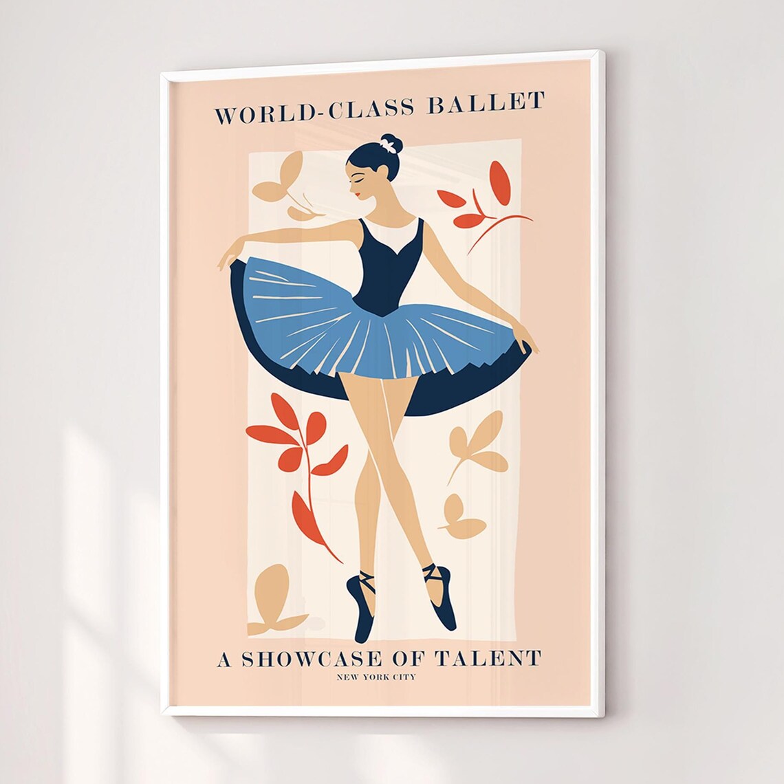 World-Class Ballet New York City Blue Tutu Dancer Showcase Poster
