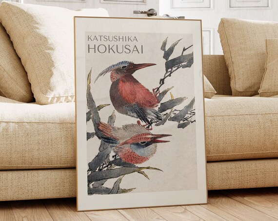 Katsushika Hokusai Poster Japanese Wall Art For Gallery Walls Hokusai Print As Japanese Poster Modern Japandi Poster Exhibition Art