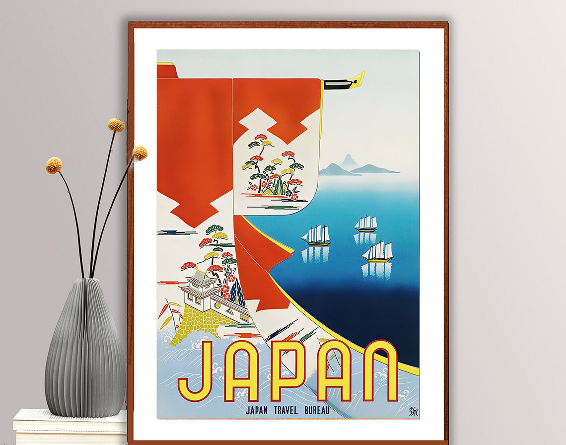 Japan Vintage Travel Poster, Retro Wall Art Print - Image 2