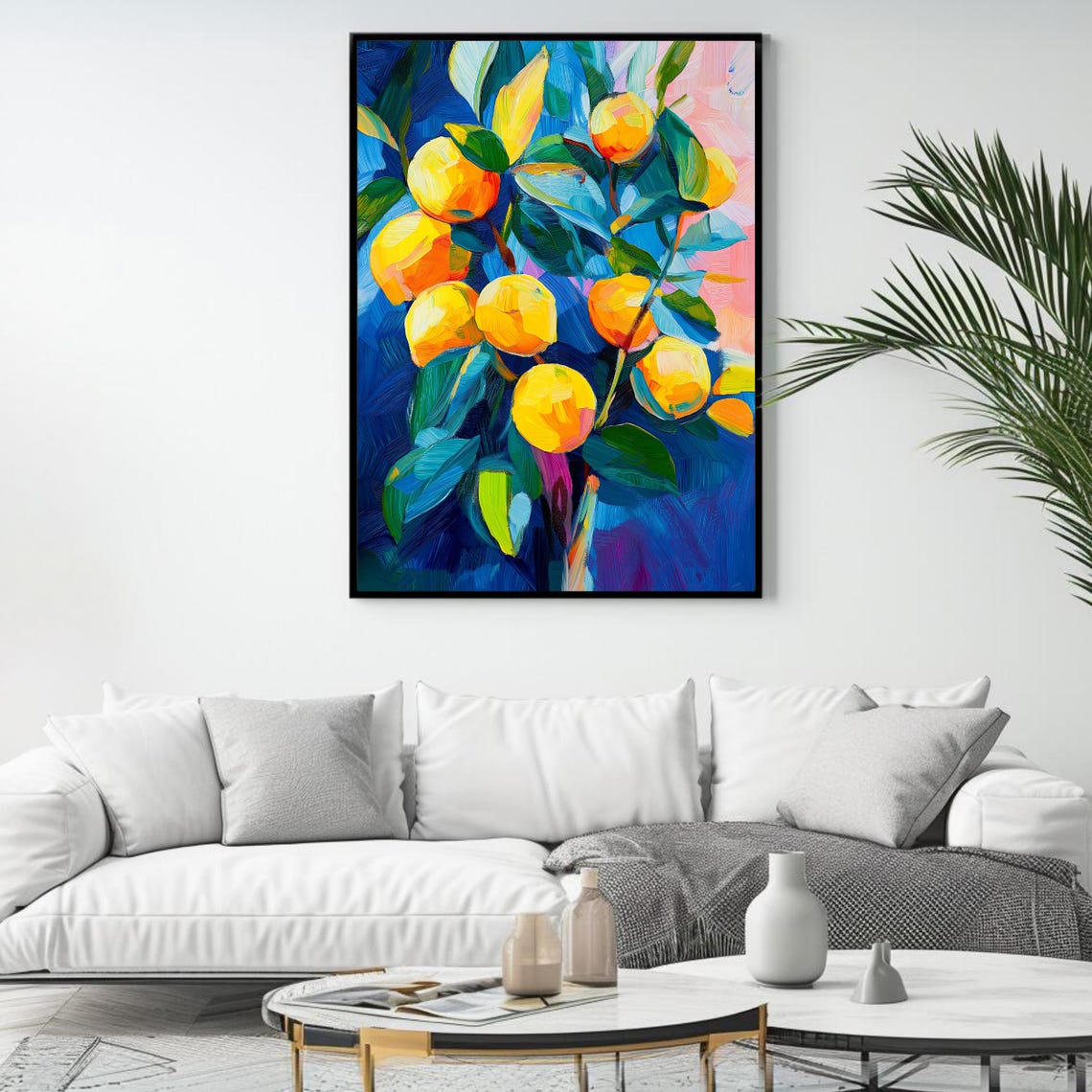 Lemon Tree Art Print, Modern Botanical - Image 4