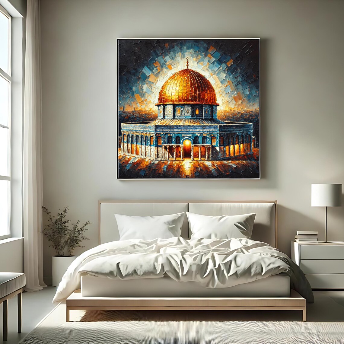 Masjid Al Aqsa Art Print, Islamic Wall Decor - Image 2