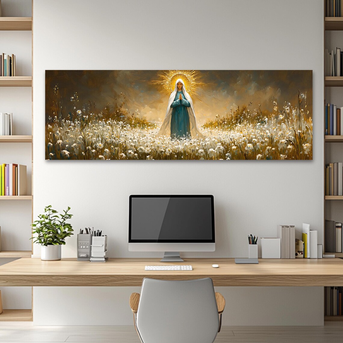 Blessed Virgin Mary Religious Wall Art Print - Image 2