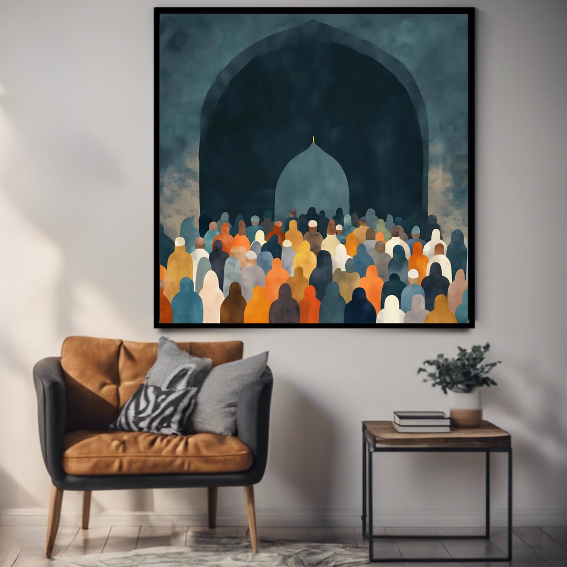 Abstract Mosque, Religious Prayer Decor - Image 3