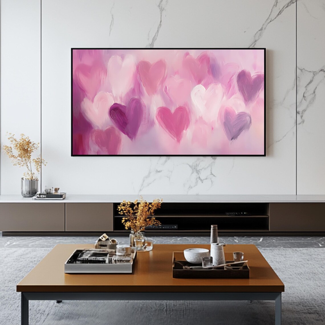 Valentines Day Heart Art, Romantic Roku Screensaver - Image 2