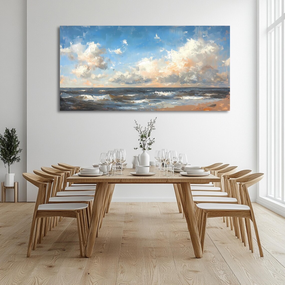 Ocean Waves Panoramic Seascape Wall Art Print - Image 3