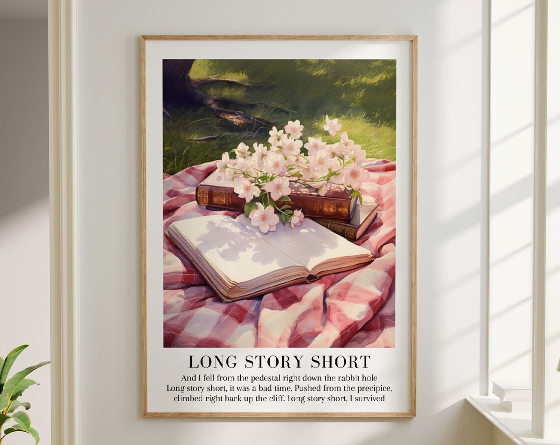Long Story Short Evermore Watercolor Album Poster