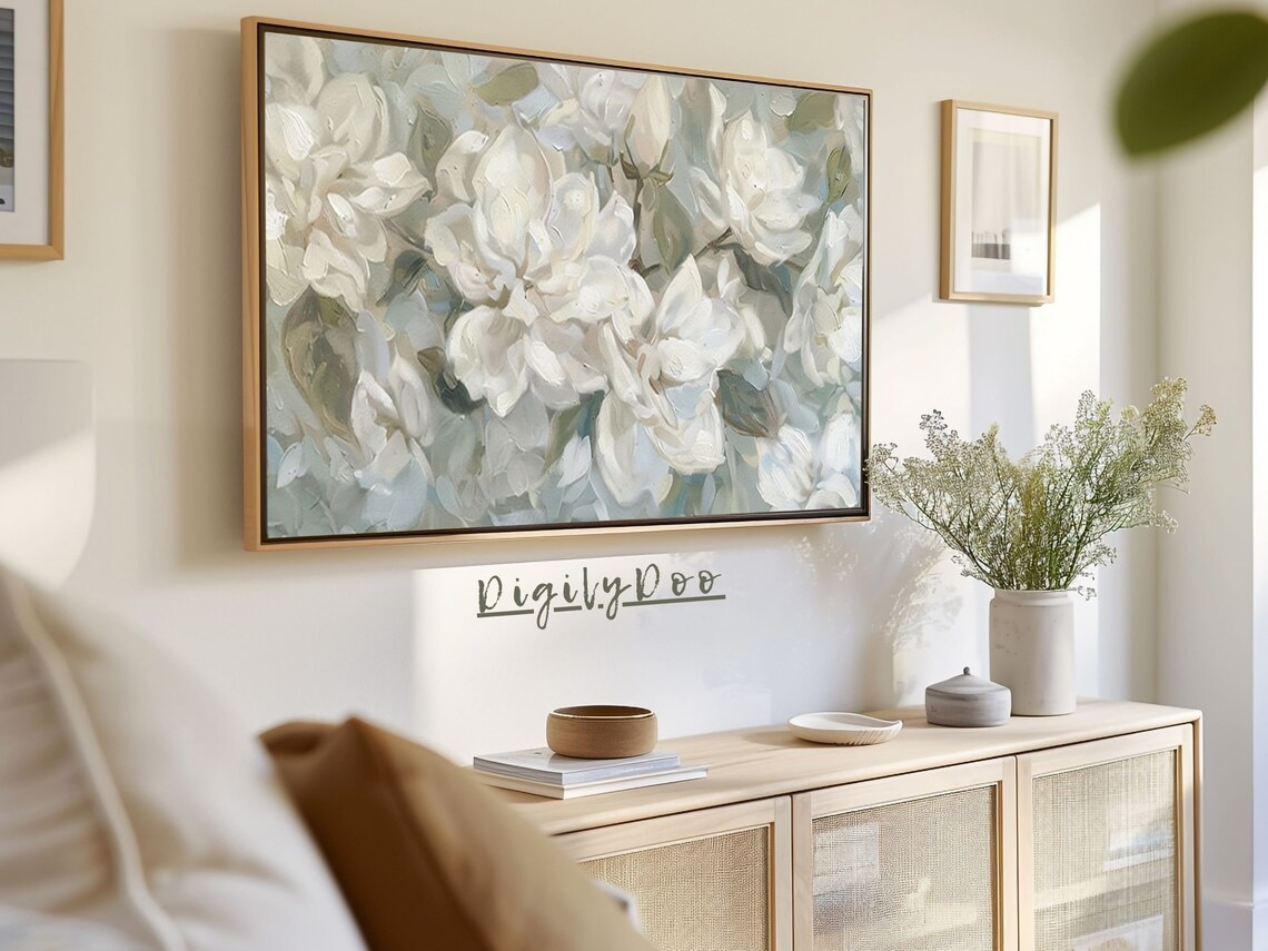 Summer Flowers Vintage Farmhouse Art Print - Image 3