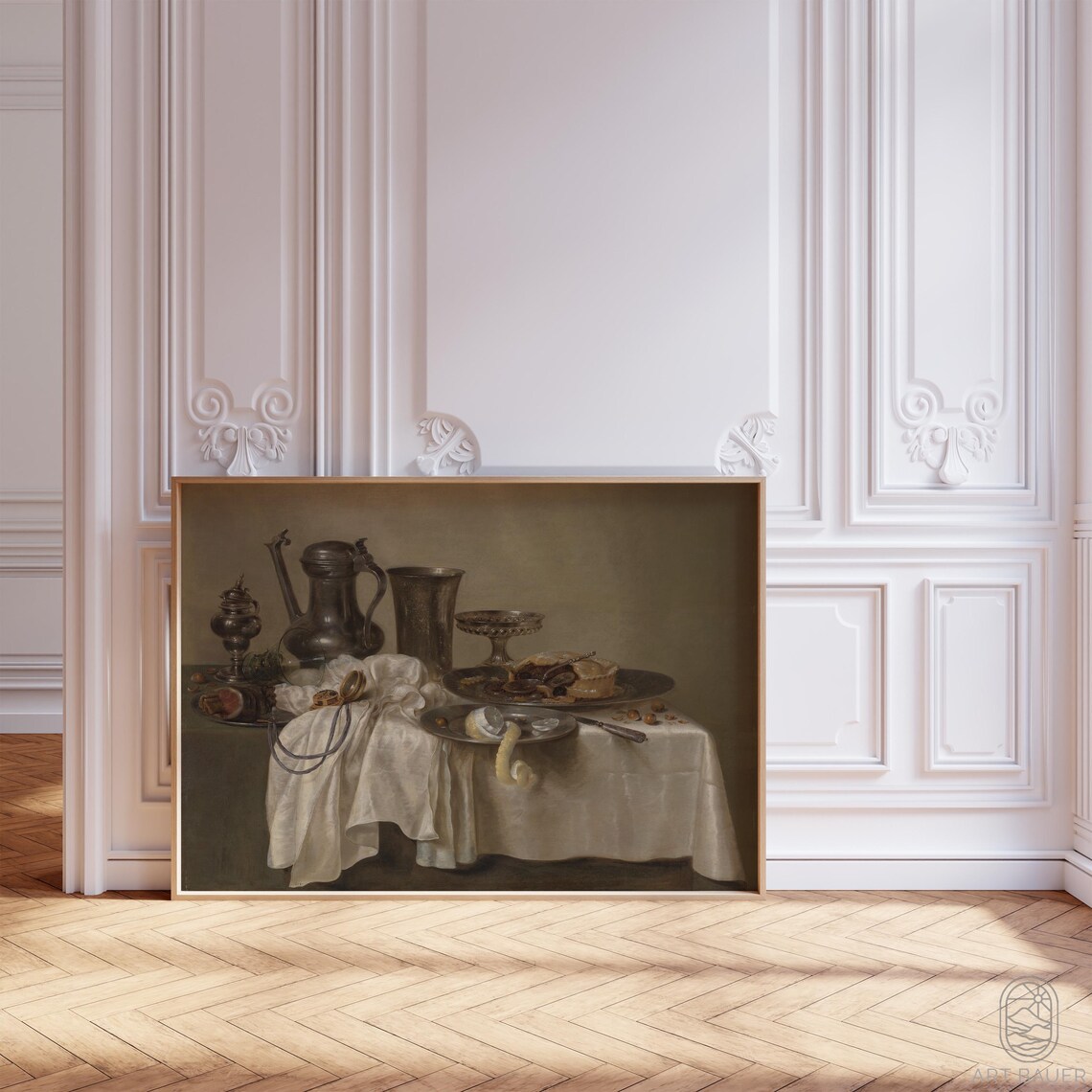 Willem Heda Still Life, 1637 Dutch Wall Art Print - Image 5