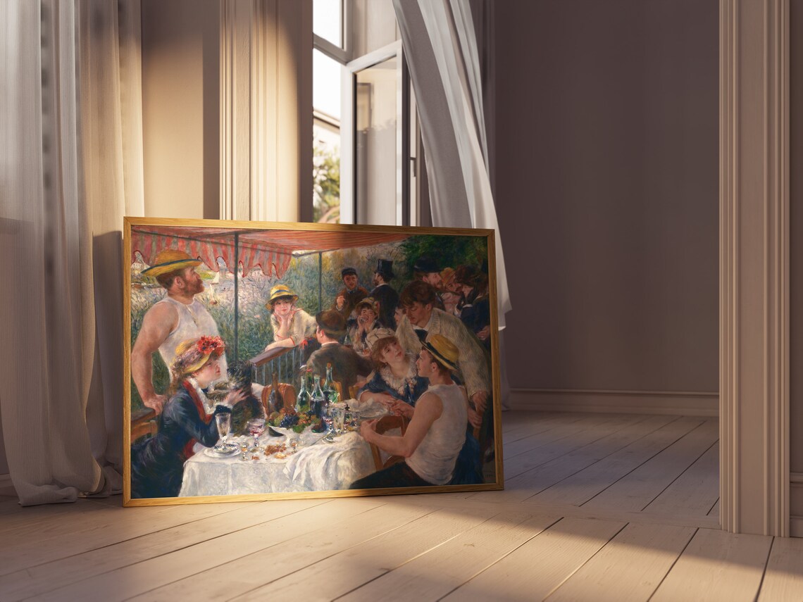 Renoir Luncheon Of The Boating Party 1881 Impressionist Party Poster - Image 3