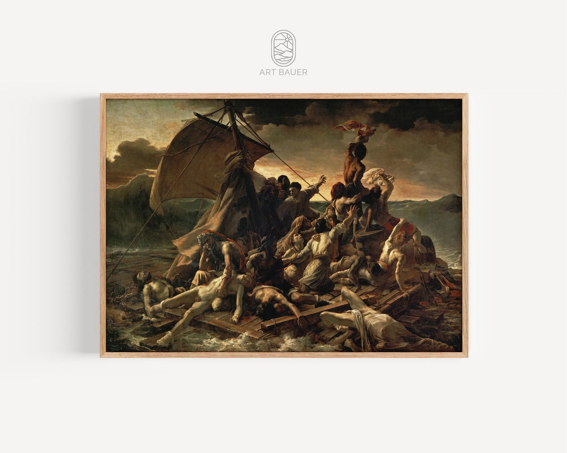 Raft Of Medusa Theodore Gericault 1819 Mythology Art Greek Decor Medusa Art Ancient Greece Art Medusa Painting Poster Print