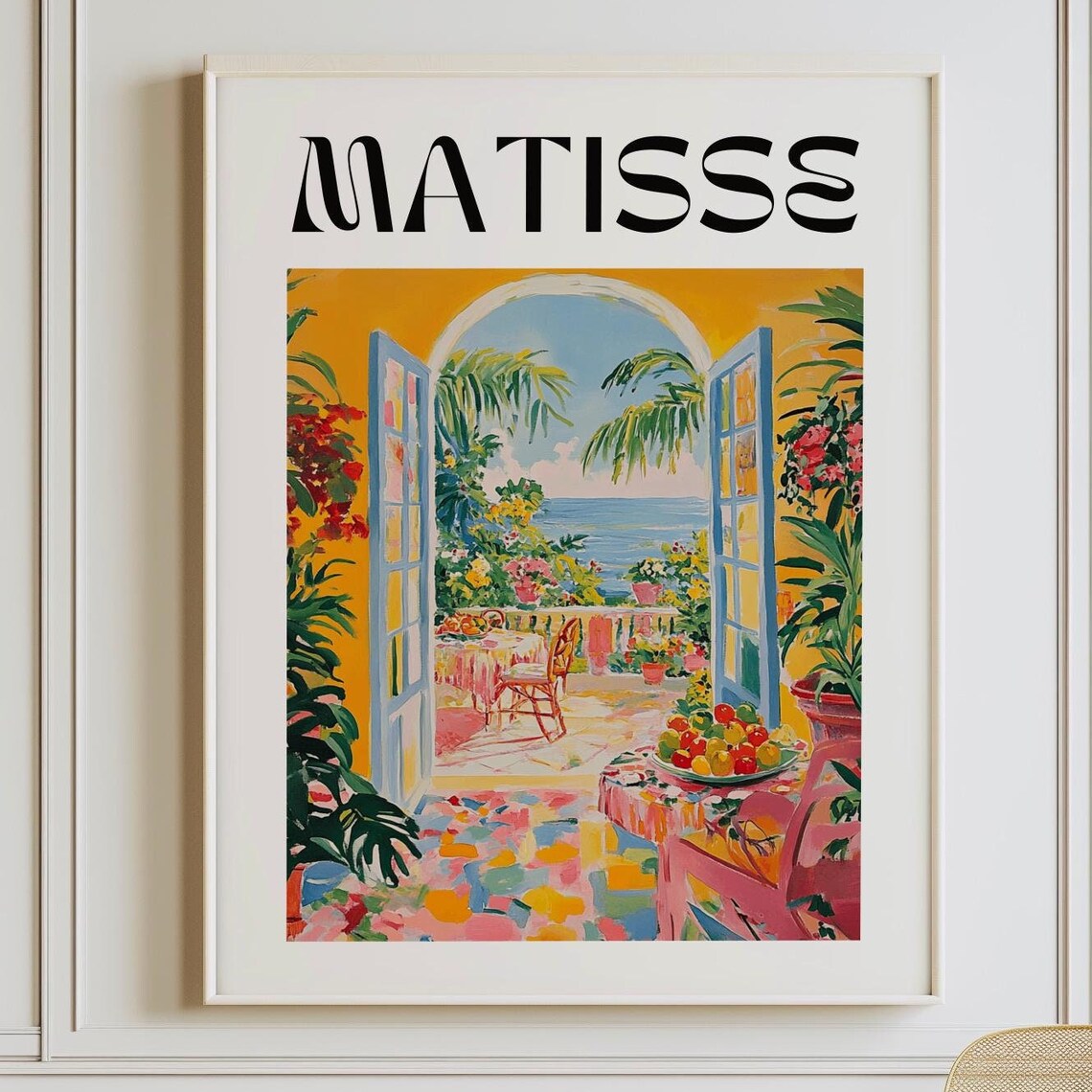 Matisse Coastal Terrace Sea View Mediterranean Sunshine Art Print