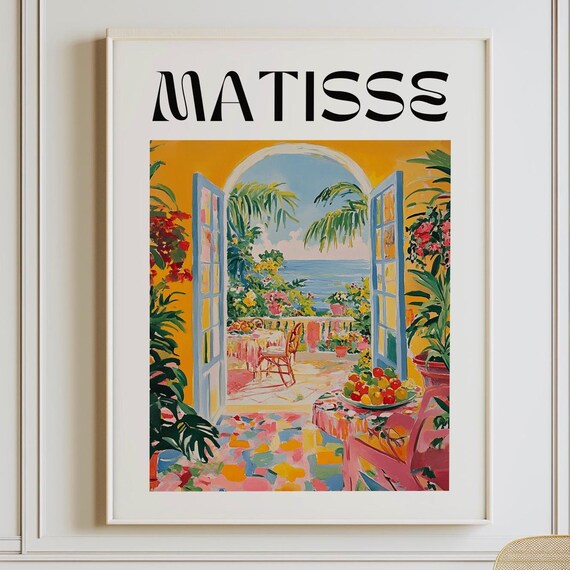 Henri Matisse Print Aesthetic Matisse Poster For Modern Gallery Exhibition Art Minimalist Neutral Wall Art Matisse Cut Outs Gift Idea