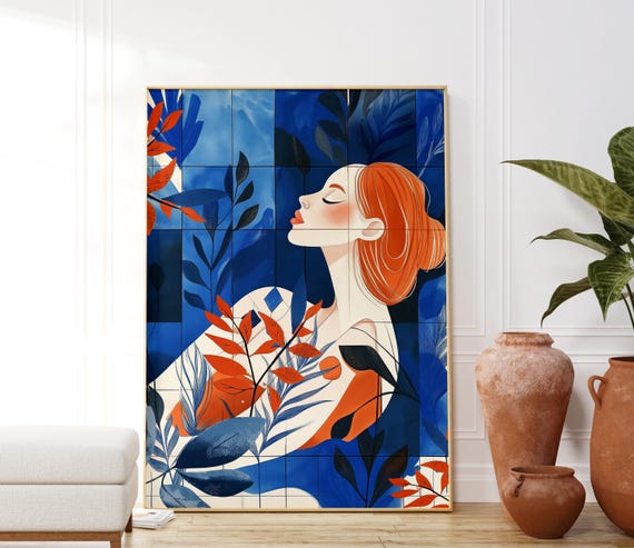 Abstract Botanical Leaves And Shapes Art Print