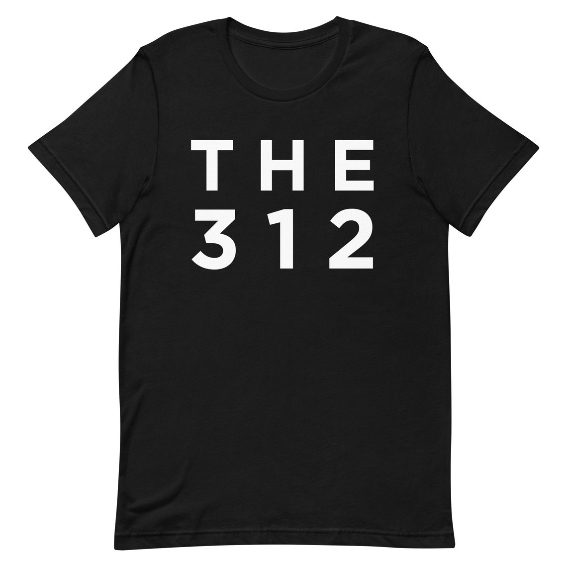 The 312 Bold White on Red Typography Area Code Tribute Wall Art - Image 3