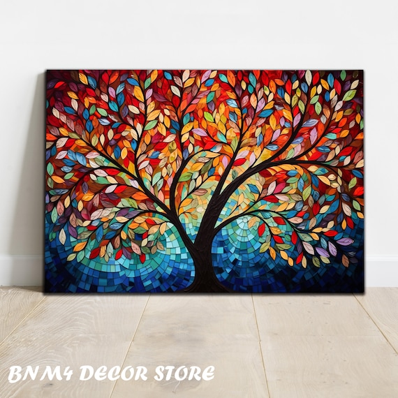 Tempered Glass Wall Art Life Of Tree Glass Stained Wall Art Life Of Tree Custom Design Large Wall Art Wall Hangings Stained Window