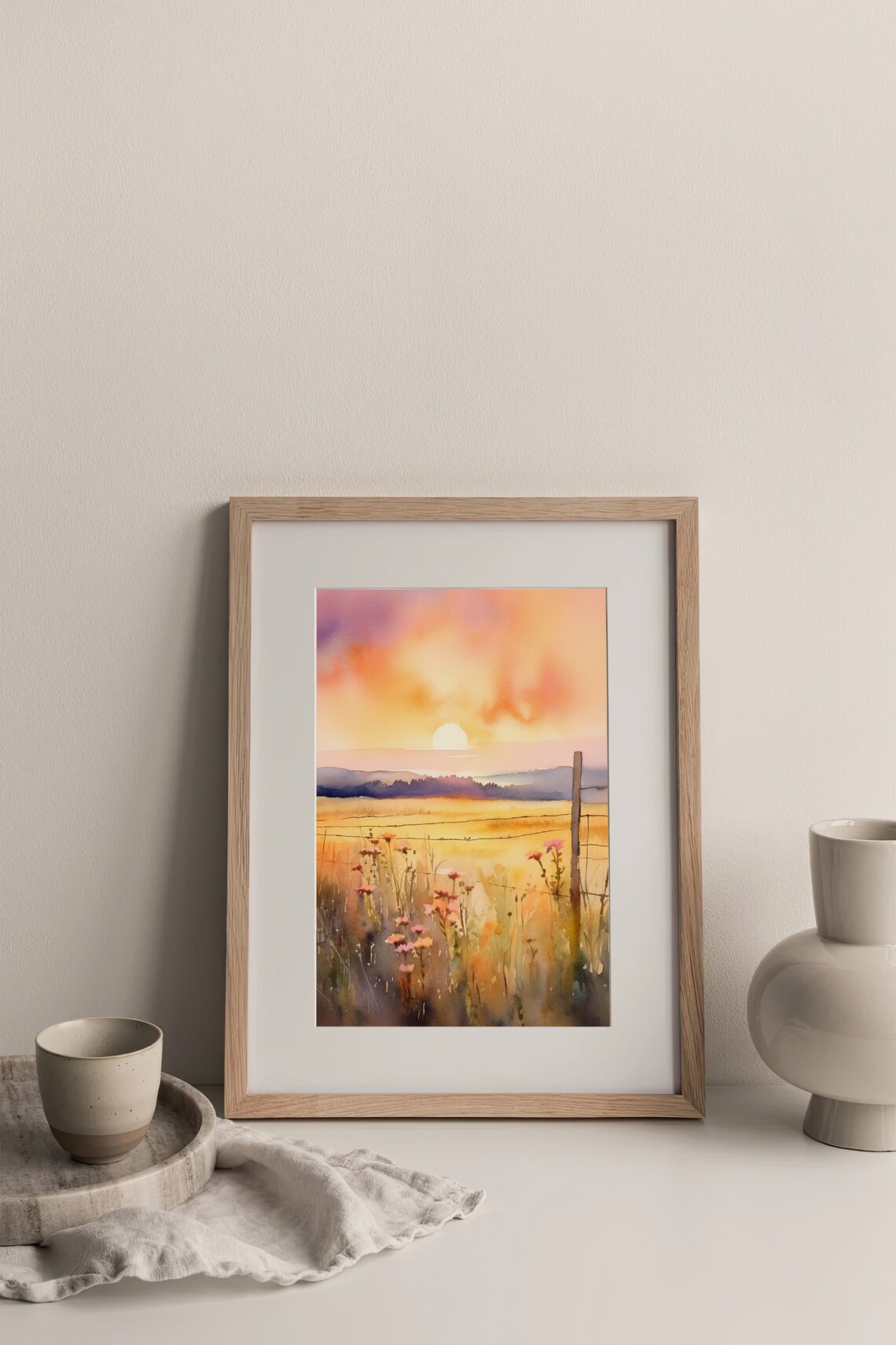 Teton Valley Watercolor Art Print, Idaho Landscape - Image 3