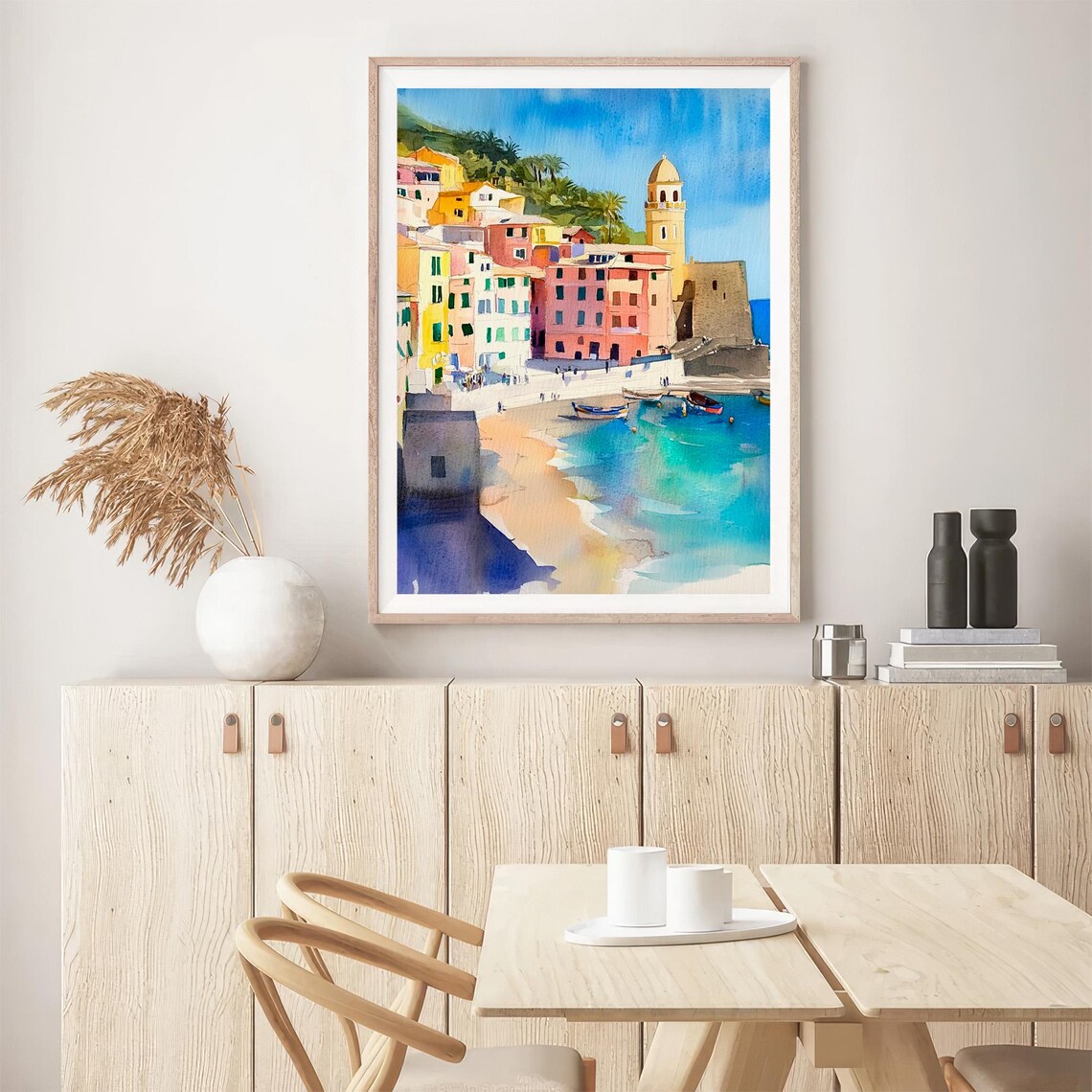 Vernazza Watercolor Art Print Cinque Terre Watercolor Painting Italian Cityscape Artwork Travel Art Print By Feelingprints - Image 5