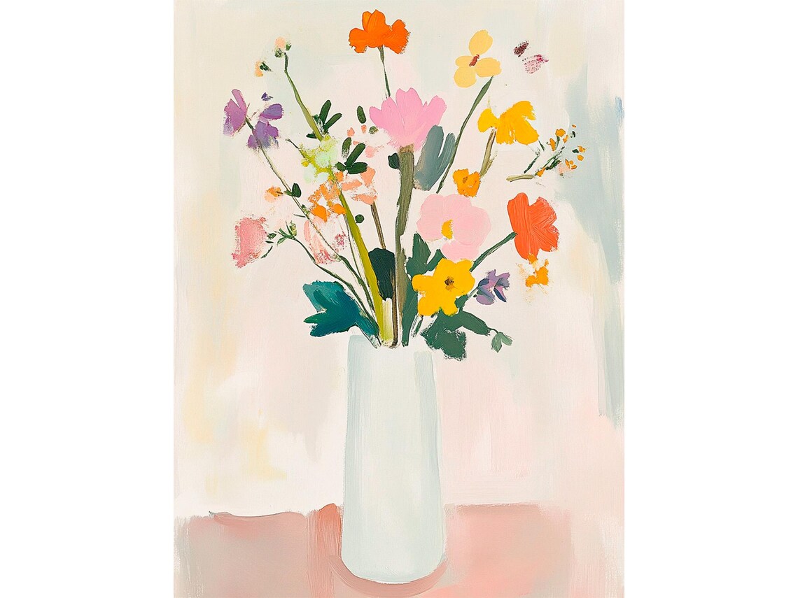 Spring Flowers Watercolor, Daisies, Mother's Day Gift - Image 9