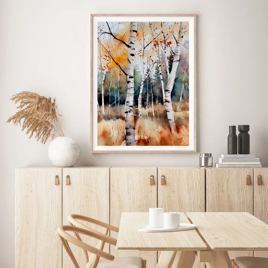 Birch Trees Watercolor Painting, Aspen Forest Art Print - Image 2