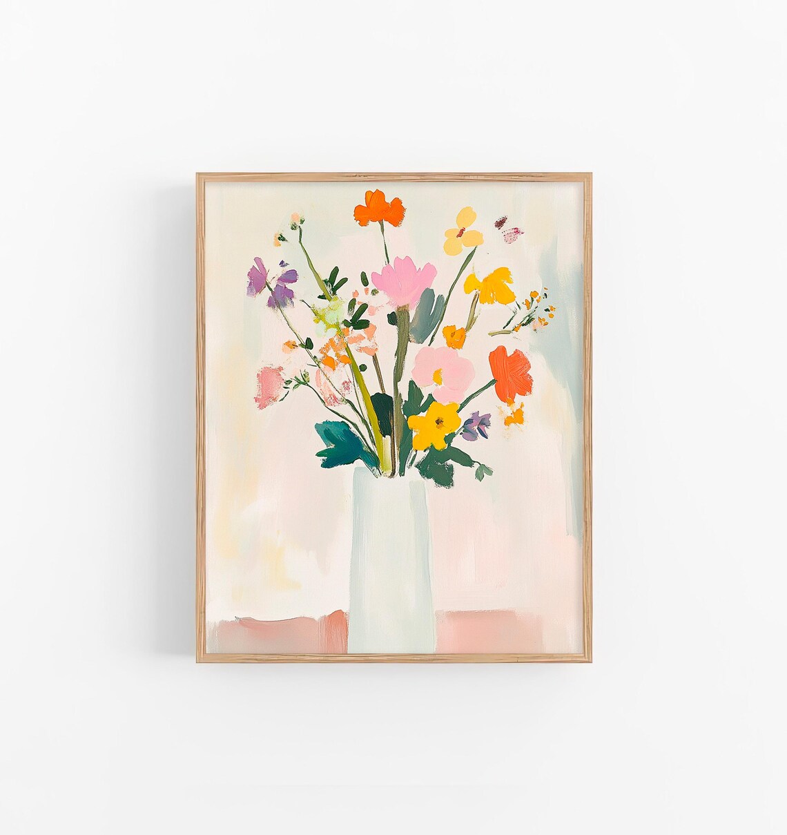 Spring Flowers Watercolor, Daisies, Mother's Day Gift