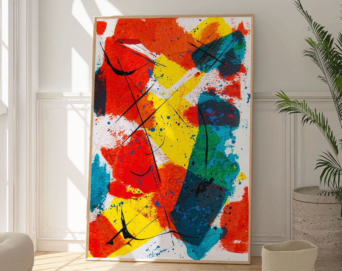 Wassily Kandinsky Bold Colourful Abstract Painting Modern Wall Poster