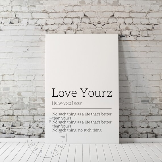 Love Yourz J Cole Lyric Definition Inspirational Rap Quote Poster